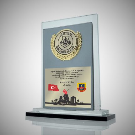 Iğdır Jandarma Komando Askeri Şilt Hizmet Anısı Plaket