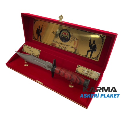 Kadife Kutulu Hatay Komando Taburu Askeri Şilt Plaket