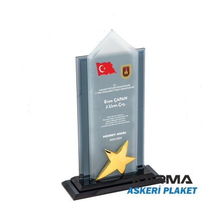 Kara Kuvvetleri Komando Askeri Şilt Hizmet Anısı Plaket