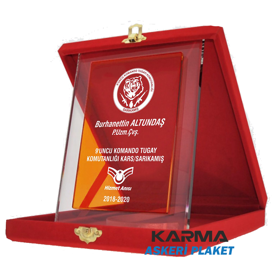 komando-hizmet-anisi-album-dikey-kristal-plaket