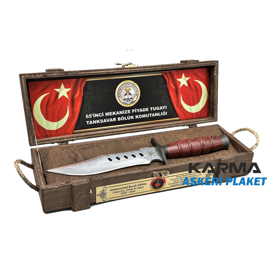 mekanize-piyade-tugayi-tankci-muhimmat-sandikli-kırmızı-bicakli-askeri-plaket