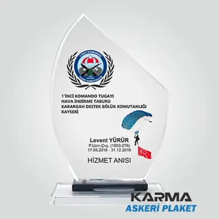 Tugay Tabur Bölük Karargah Hizmet Anısı Askeri Plaket